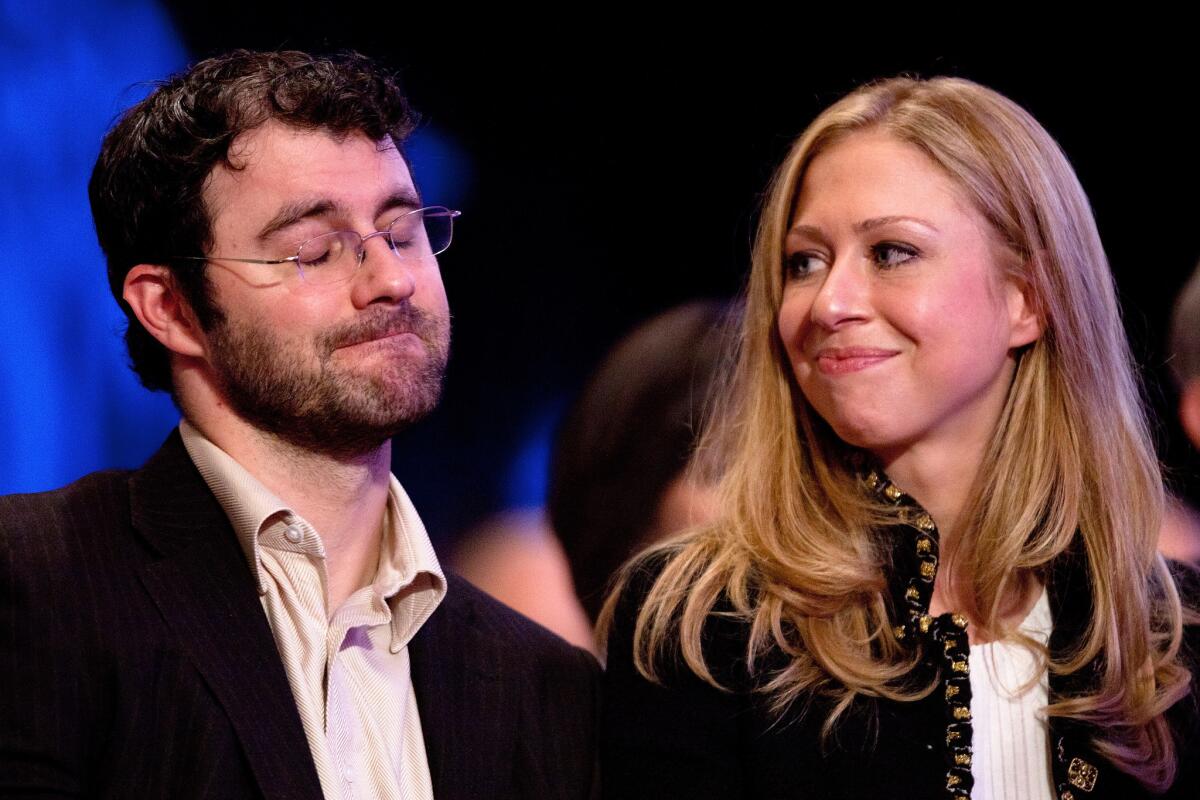Chelsea Clinton and Marc Mezvinsky welcomed a baby girl Friday.
