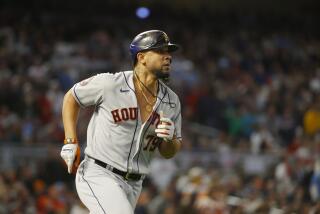 Houston Astros' Jose Abreu rounds the bases after his two-run home run during the fourth inning of Game 4 of a baseball AL Division Series against the Minnesota Twins, Wednesday, Oct. 11, 2023, in Minneapolis. (AP Photo/Bruce Kluckhohn)