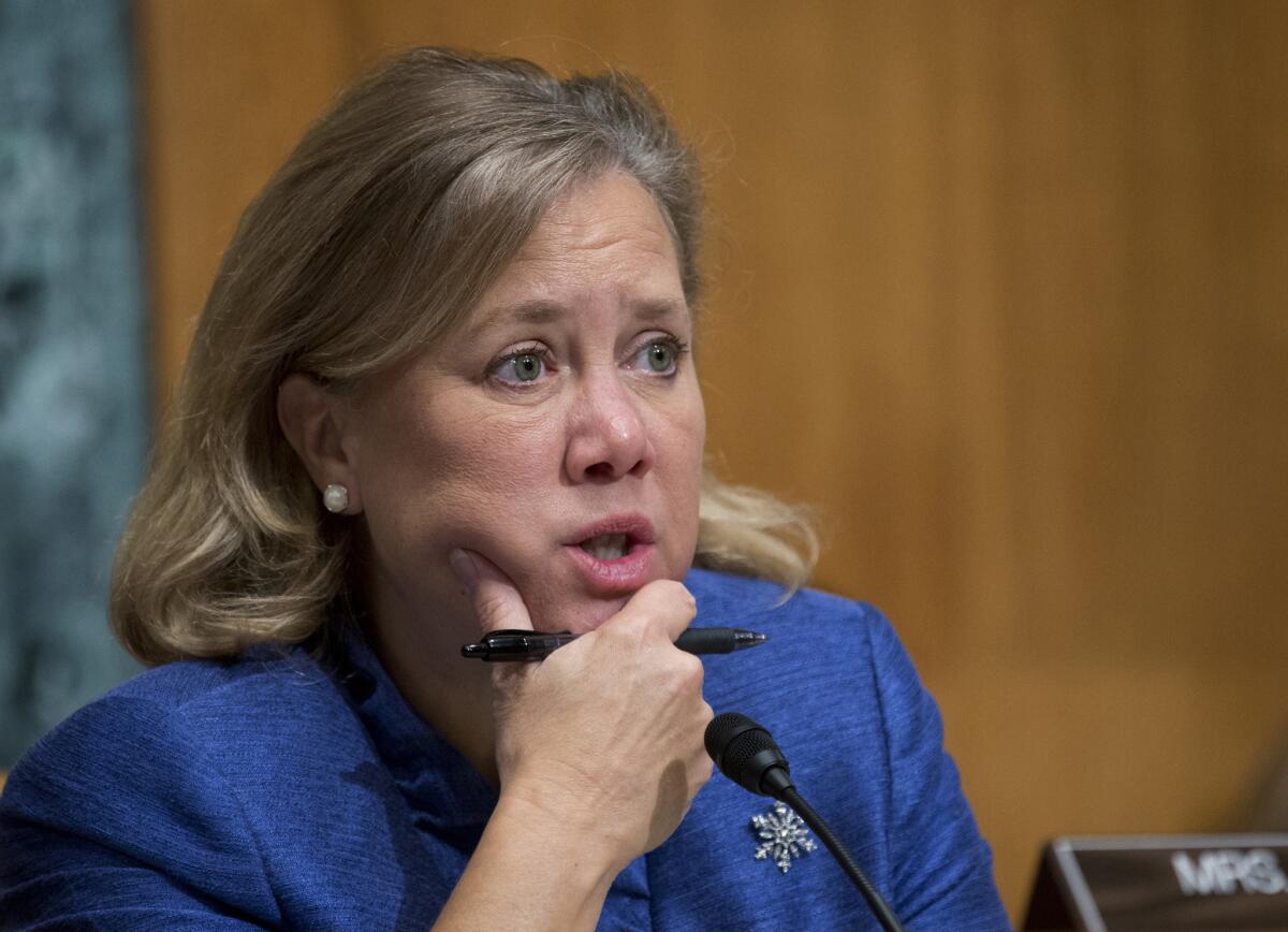 Sen. Mary Landrieu of Louisiana, shown in 2012, is among 11 Democratic senators who favor a bill that would give approval to the Keystone XL pipeline.