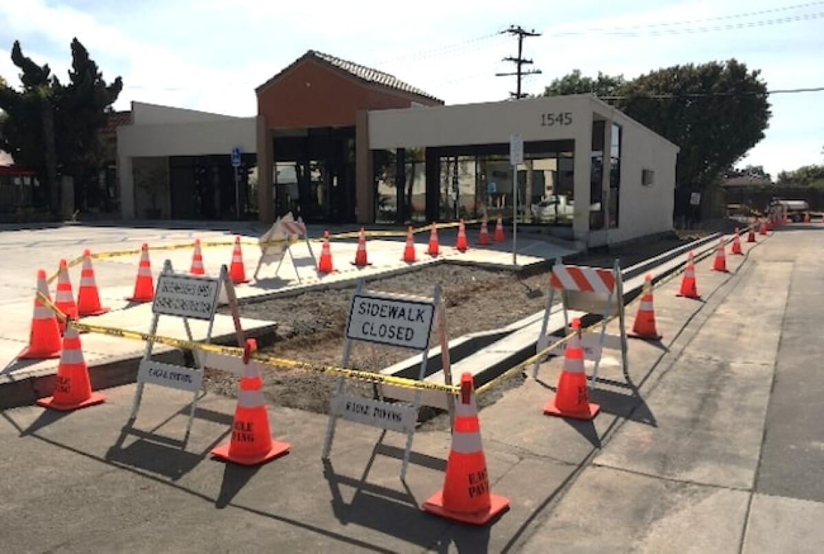 A 2018 street rehabilitation on Costa Mesa's Nutmeg Place.