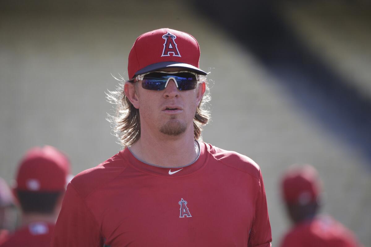 Angels pitcher Jered Weaver was 4-8 with a 4.75 ERA this season before spending 40 games on the disabled list.