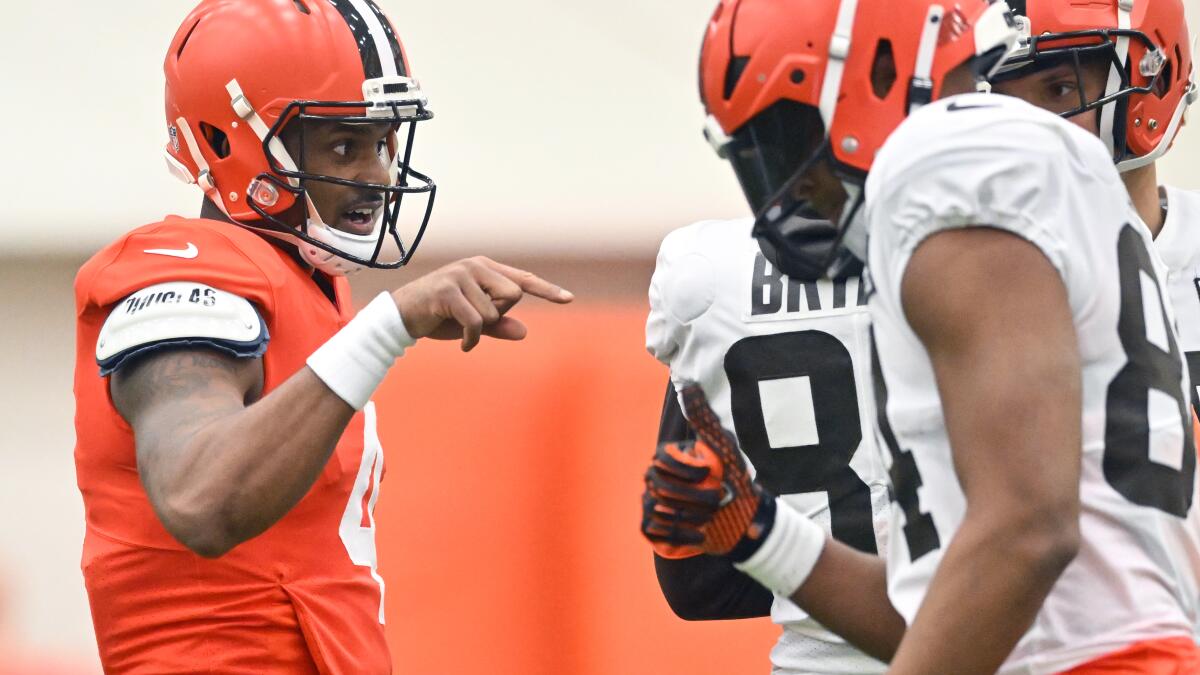 Browns' Watson back from NFL ban, clear to start in Houston - The San Diego  Union-Tribune