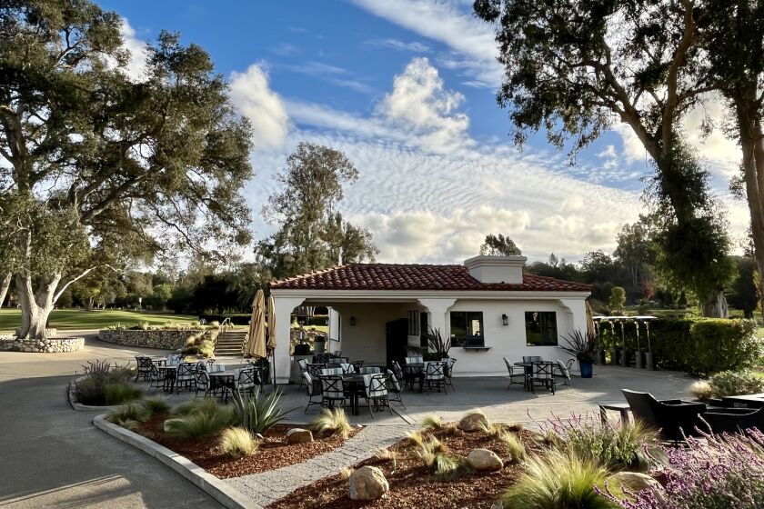 The existing snack bar at the Rancho Santa Fe Golf Clun.