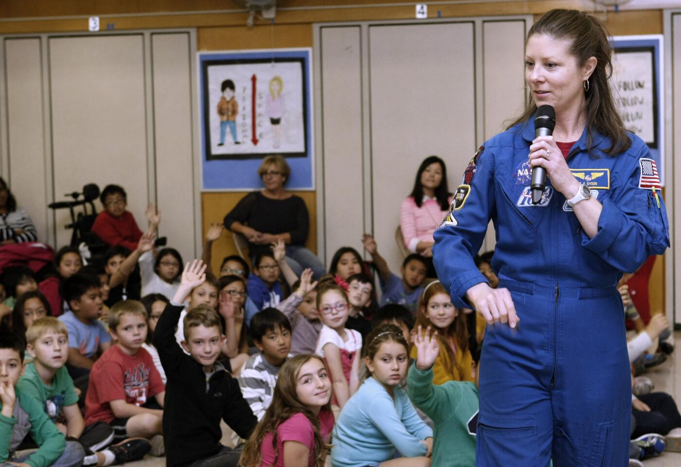 Photo Gallery: Astronaut Tracy Caldwell Dyson visits La Crescenta Elementary