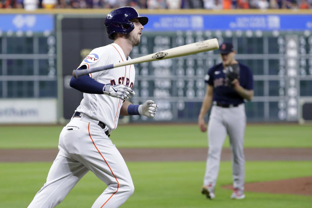 Tucker homers to back up a strong start by Verlander as the Astros