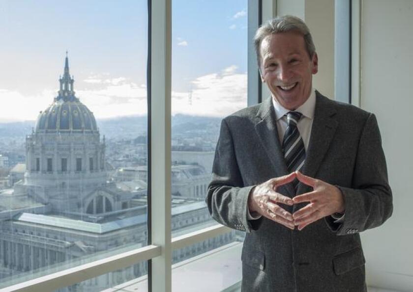 Tom Ammiano stands in his office in 2013