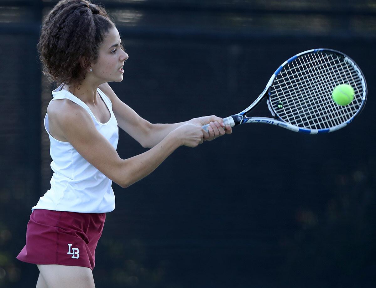 Photo Gallery: Huntington Beach vs. Laguna Beach in girls' tennis