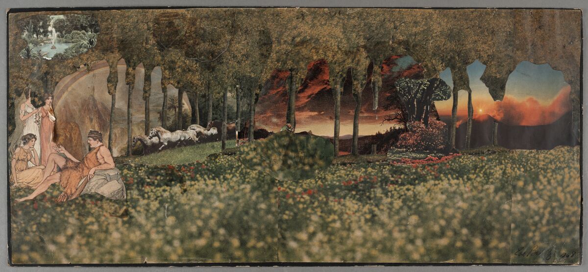 A collage made by Eve Babitz.