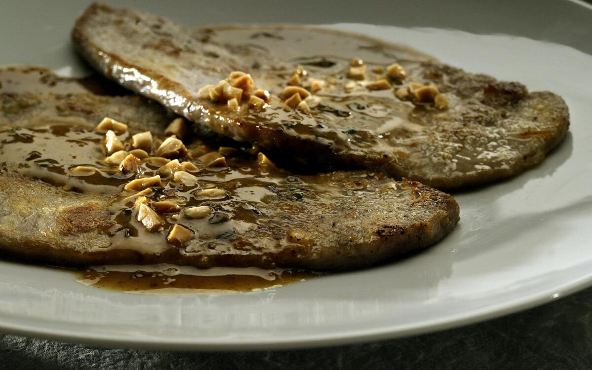 Veal with Marcona almonds