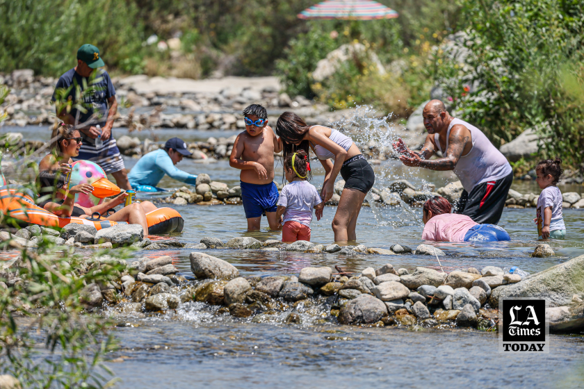 LA Times Today: Cool, gentle Tujunga stream draws masses. Piles of waste, traffic, illegal parking follow