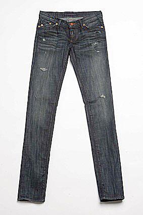 For those who want to take a stab at this trend without spending a fortune, there are several alternatives. Dipping a toe in the distressed pool is Rock & Republic, whose Berlin skinny jean in Lucky wash has just a few subtle nicks on the upper thigh. The rest is clean, which will give this version some longevity once the trend passes. Berlin skinny jean in Lucky wash, $215, at Saks Fifth Avenue, Beverly Hills. More in Image: • South Paradiso leather revives the arty East West rock look • Pictures: Psychedelic fashions that rocked • The return of distressed denim jeans • Lauren Luke's makeup tutorials lead to a new line of work • Choosing the right fashion palette can save you money and time. • Tracy Feith's fast fashion line at Target | Photos • Negotiating lower prices has expanded to beauty care, shoes and apparel.