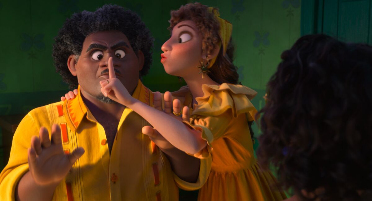 A scene from the animated "Encanto."