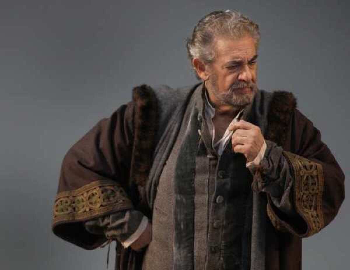 Placido Domingo in a scene from Verdi's opera "Simone Boccanegra," which ran last season at the Dorothy Chandler Pavilion.