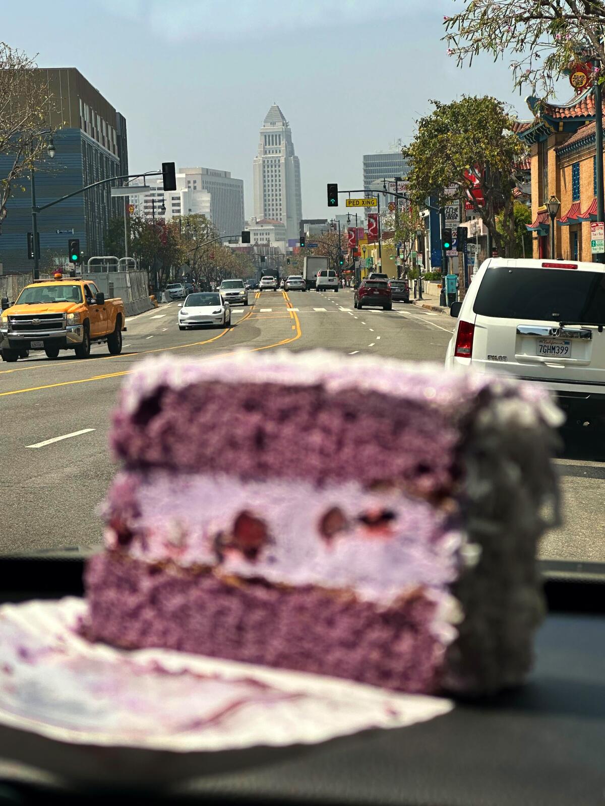 Can you eat a piece of cake in your car without making a total mess? I'm about to find out.