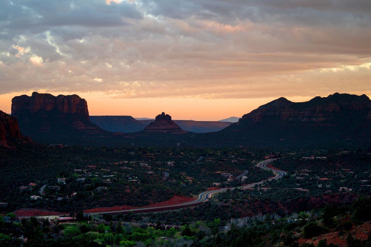 The shot of Arizona's landscape