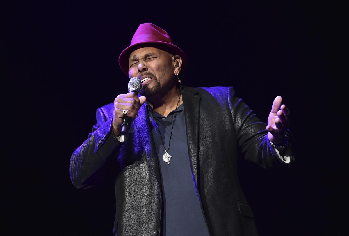 FILE - In this Saturday, Jan. 6, 2018 file photo, Singer Aaron Neville performs during A Concert For Island Relief at Radio City Music Hall in New York. Fans of the sweet, melodic sounds of New Orleans’ legendary vocalist Aaron Neville won’t have many opportunities to hear him live from now on. In posts Tuesday, May 4, 2021 on his official website and via social media, Neville announced his official retirement from touring.(Photo by Evan Agostini/Invision/AP)