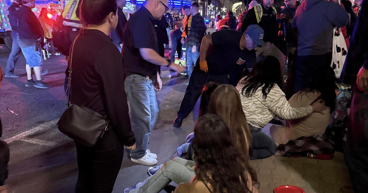 Motorcycle police officers plow into Palm Springs marchers, injuring 10 people Motorcycle police officers plow into Palm Springs marchers, injuring 10 people