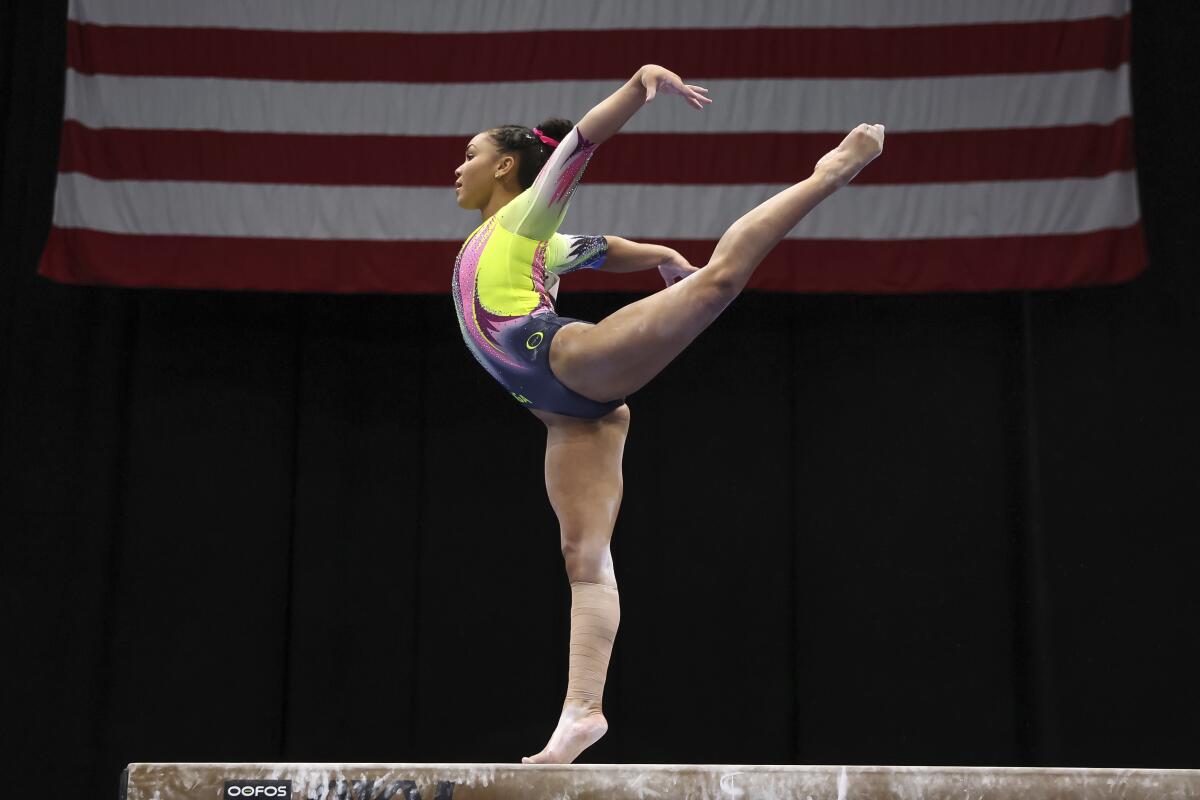 Konnor McClain rallies to victory at U.S. gymnastics championships