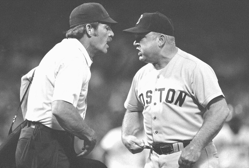 Honest☘️Larry on X: I think this is the exact moment Bill Lee called Don  Zimmer a bald headed gerbil.  / X