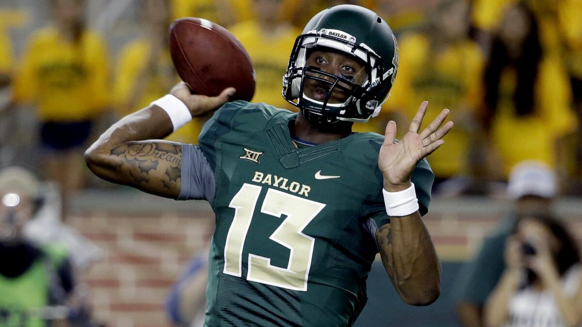 Baylor reserve quarterback Chris Johnson, formerly a wide receiver for the Bears, will get the start in a must-win game against TCU on Friday.