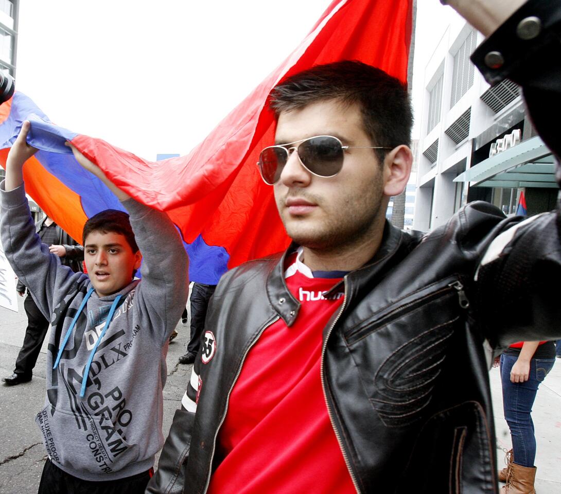 Photo Gallery: Armenian protest at Turkish Consulate to end genocide denial
