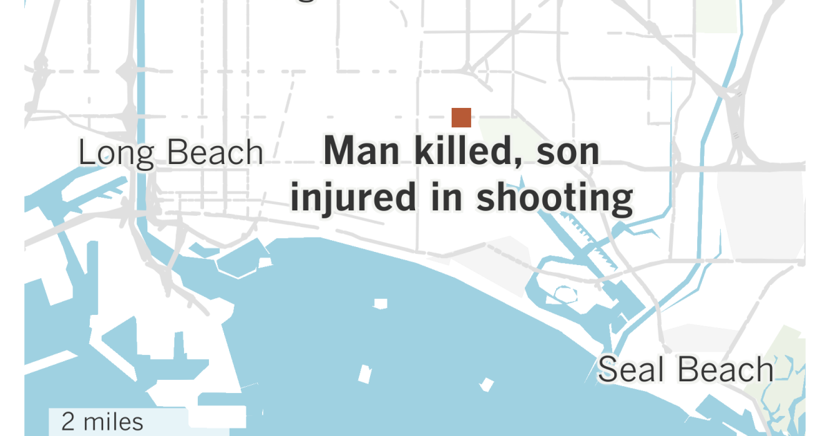 Man killed, 7-year-old son injured in shooting in Long Beach