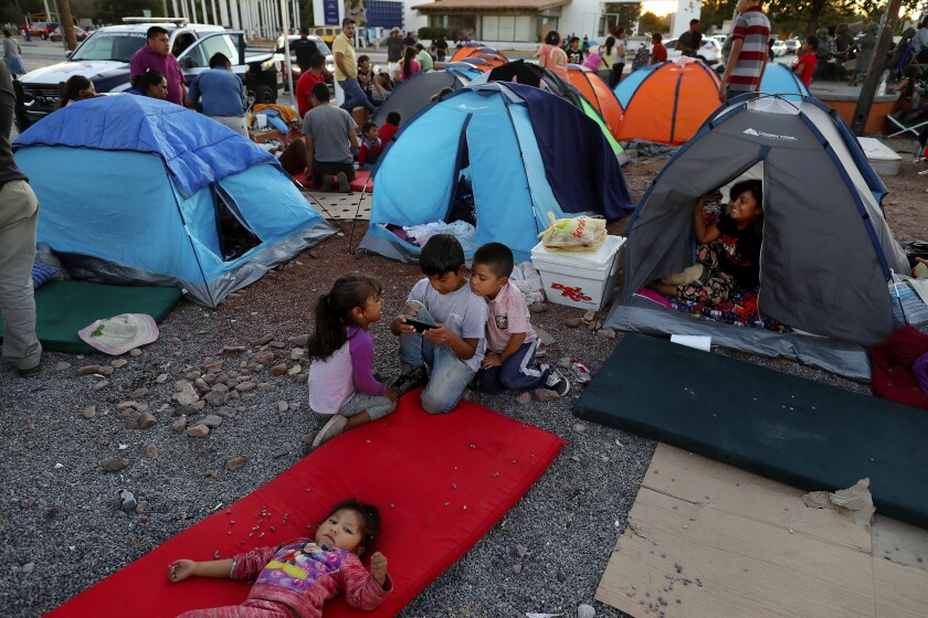 Mexican asylum seekers grow frustrated, fearful waiting in border towns from Tijuana to Ciudad Juárez - The San Diego Union-Tribune