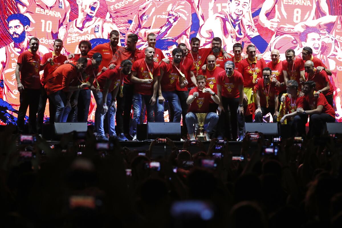 España es recibida en grande por su campeonato mundial.