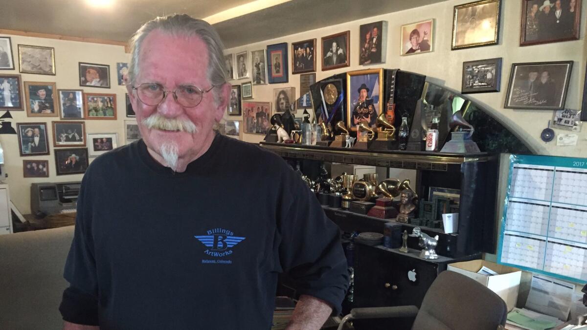 John Billings in his office in downtown Ridgway, a town high in the San Juan Mountains of Colorado.