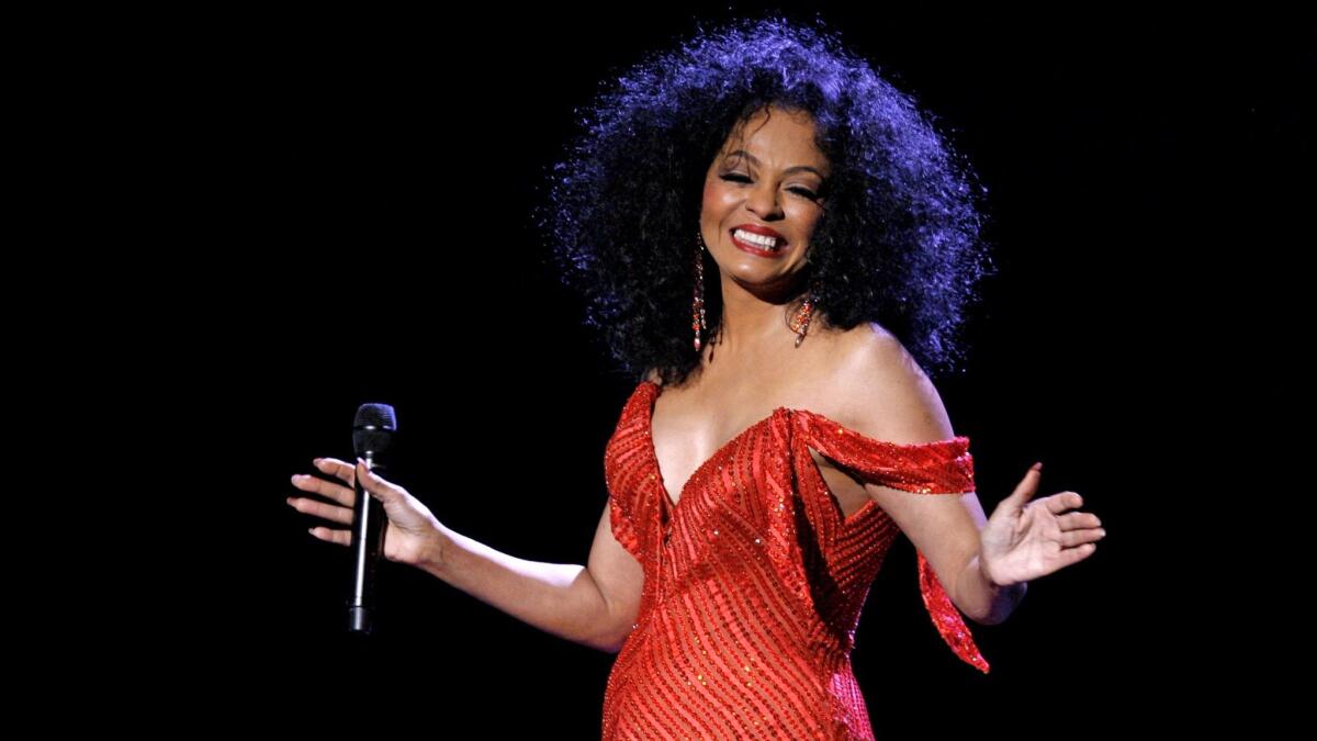 Diana Ross seen here performing on her "I Love You" North American tour.