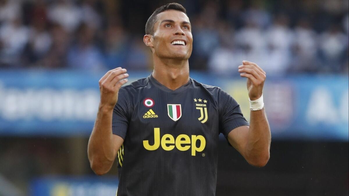 Cristiano Ronaldo joined Juventus last month.