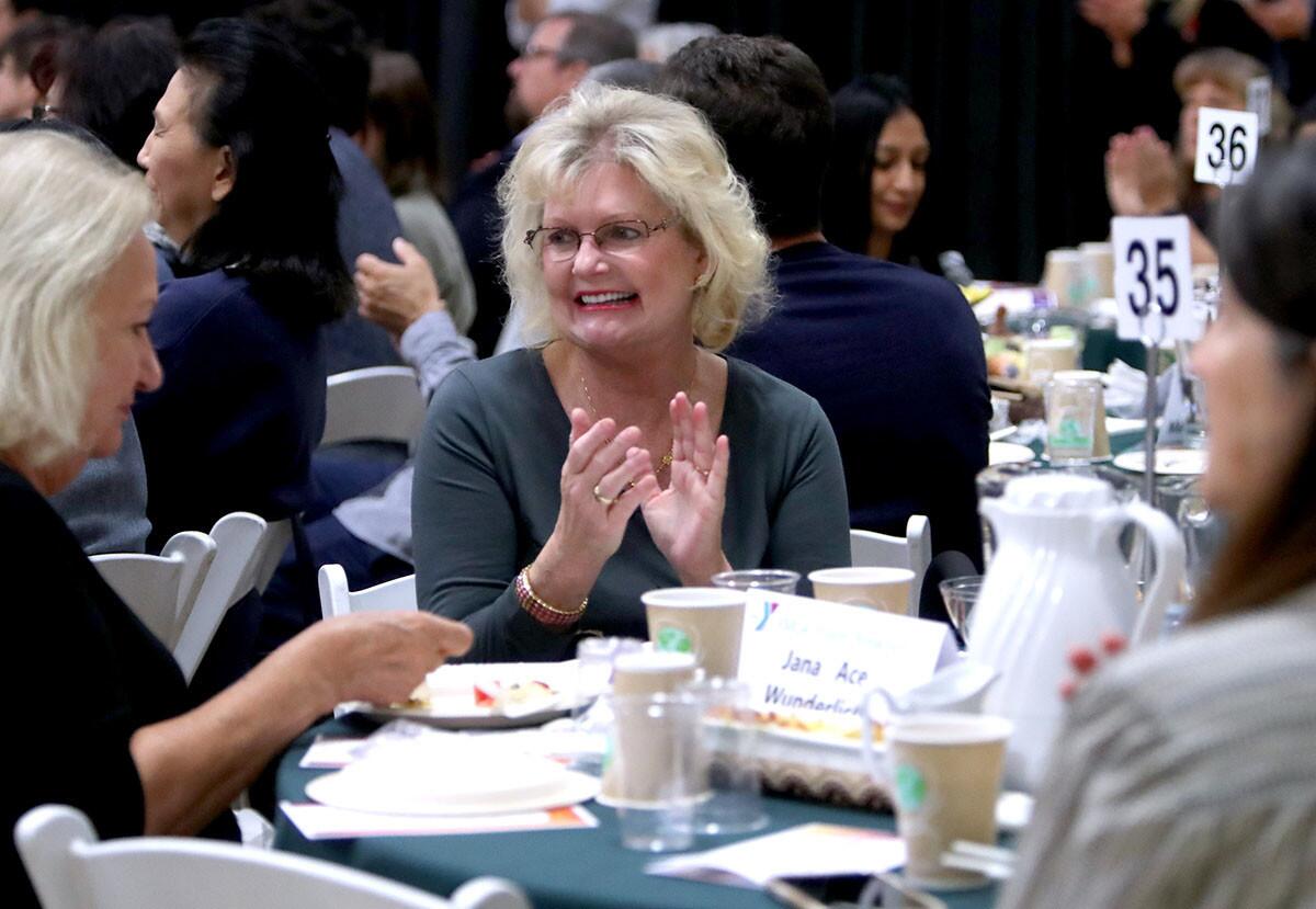Photo Gallery: JPL's Gallagher gives spirited, spiritual talk at YMCA of the Foothills Prayer Breakfast