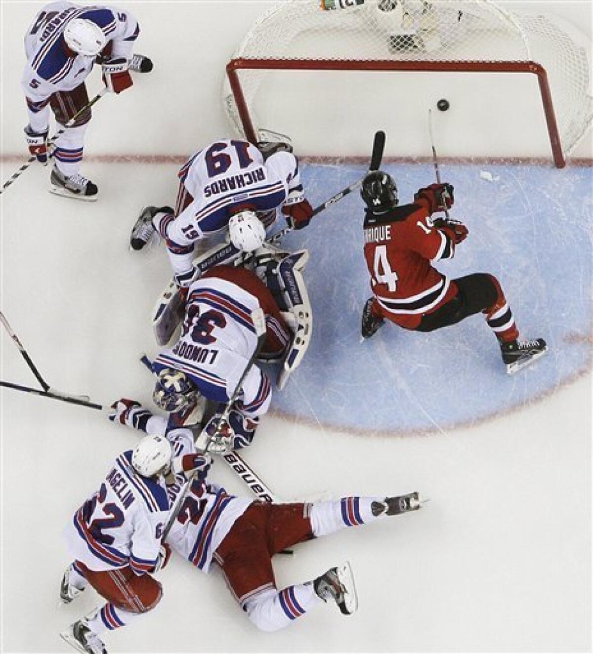 May 25 2012: The New Jersey Devils' and New York Rangers' during
