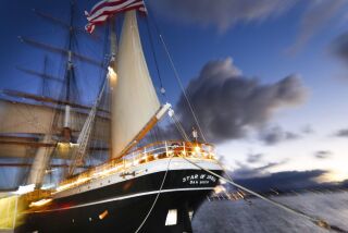 SAN DIEGO, CA 10/4/2018: The Star of India at the San Diego Maritime Museum. Many say the storied ship is haunted and have seen ghosts on the ship. Photo by Howard Lipin/San Diego Union-Tribune/Mandatory Credit: HOWARD LIPIN SAN DIEGO UNION-TRIBUNE/ZUMA PRESS