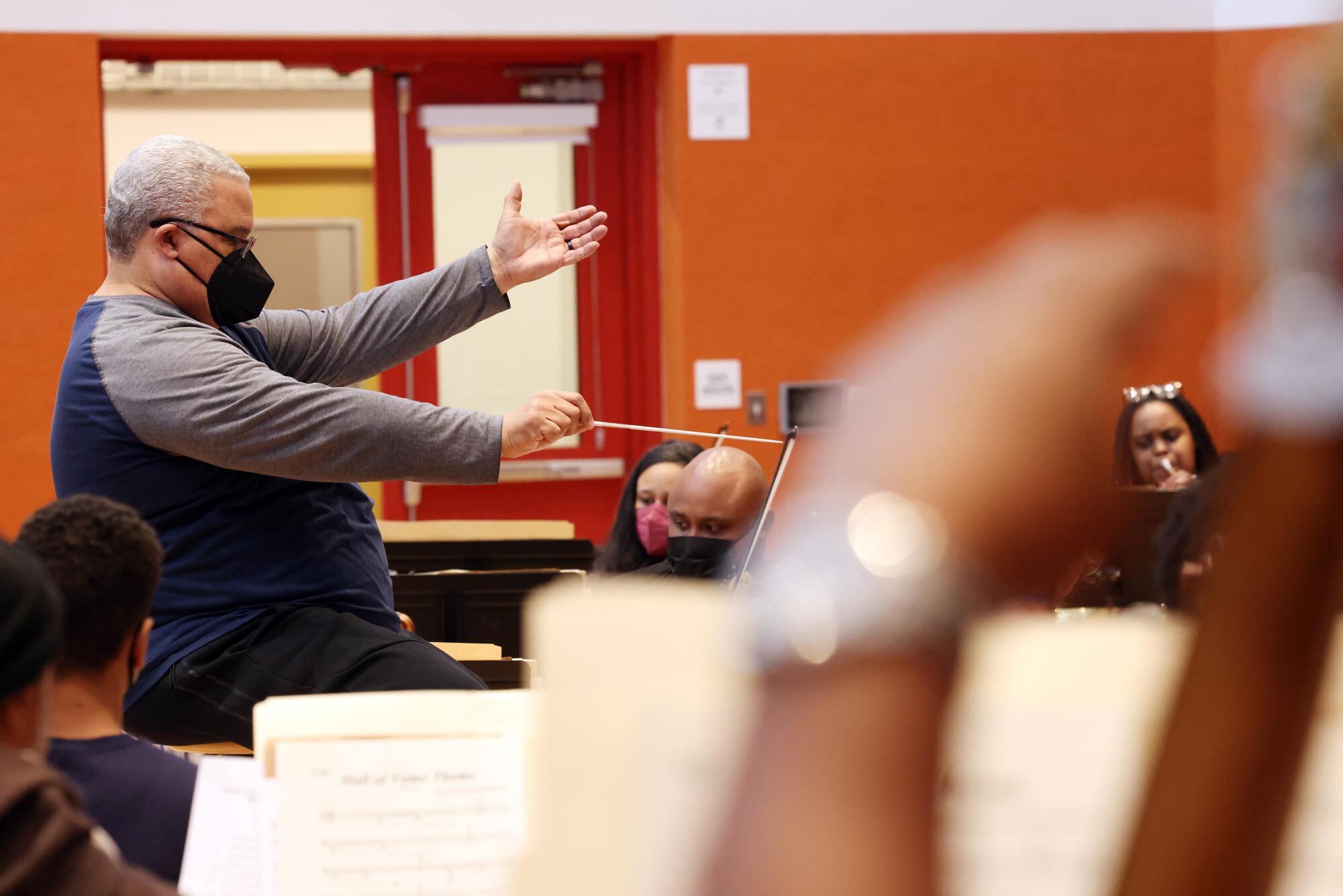 Charles Dickerson, executive director, at rehearsal.