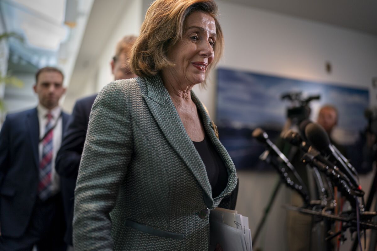 House Speaker Nancy Pelosi had announced the agreement before any comment from the White House.