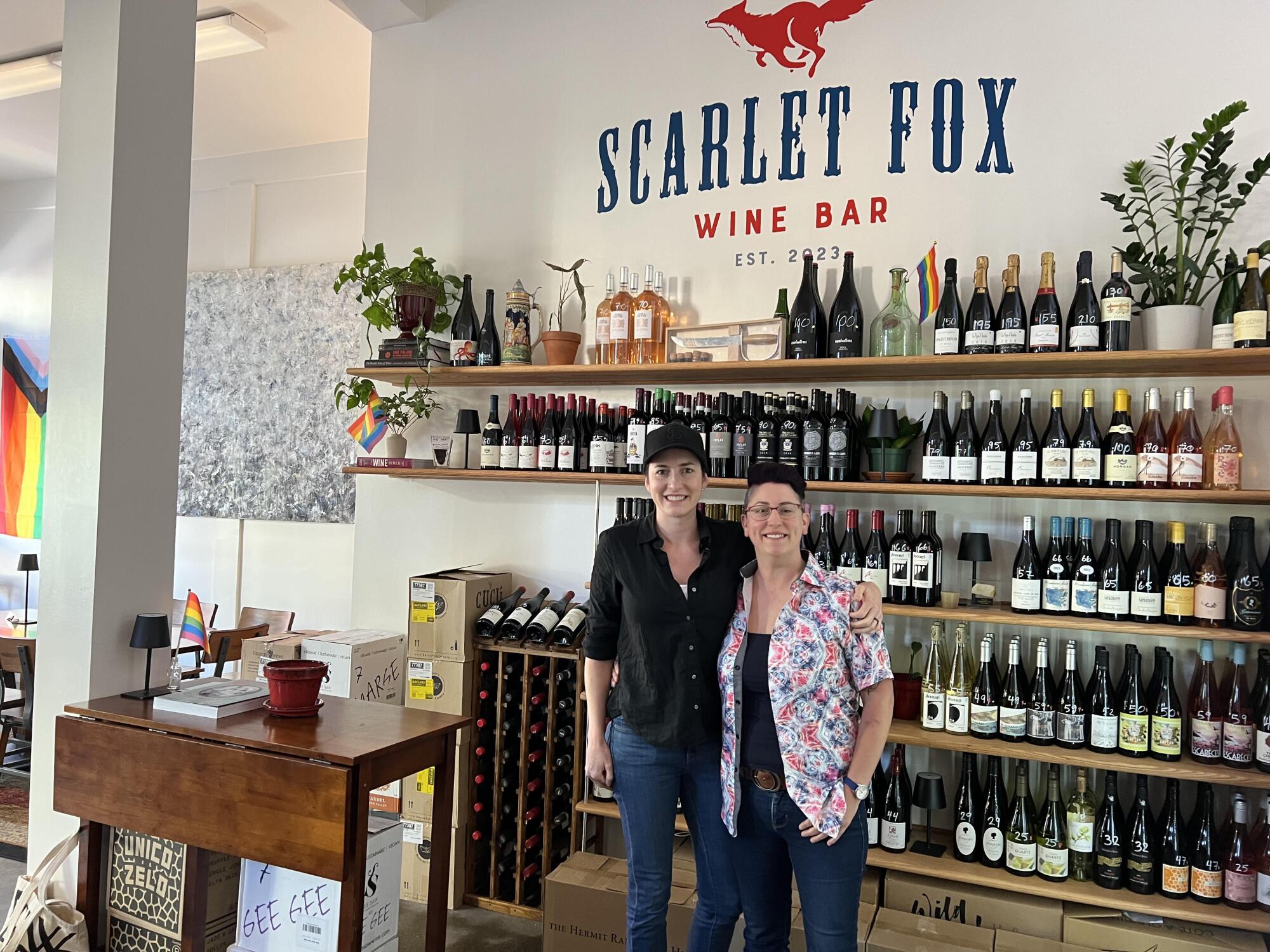 Scarlet Fox owners Kate Maeder and Kaela Miller pose 