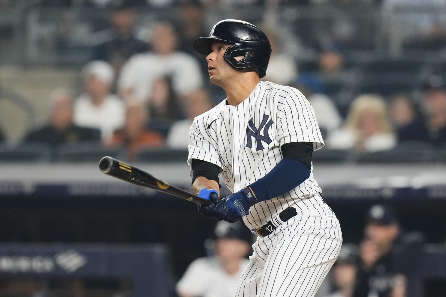 Kiner-Falefa's RBI double with 2 outs in 7th for Yankees breaks up