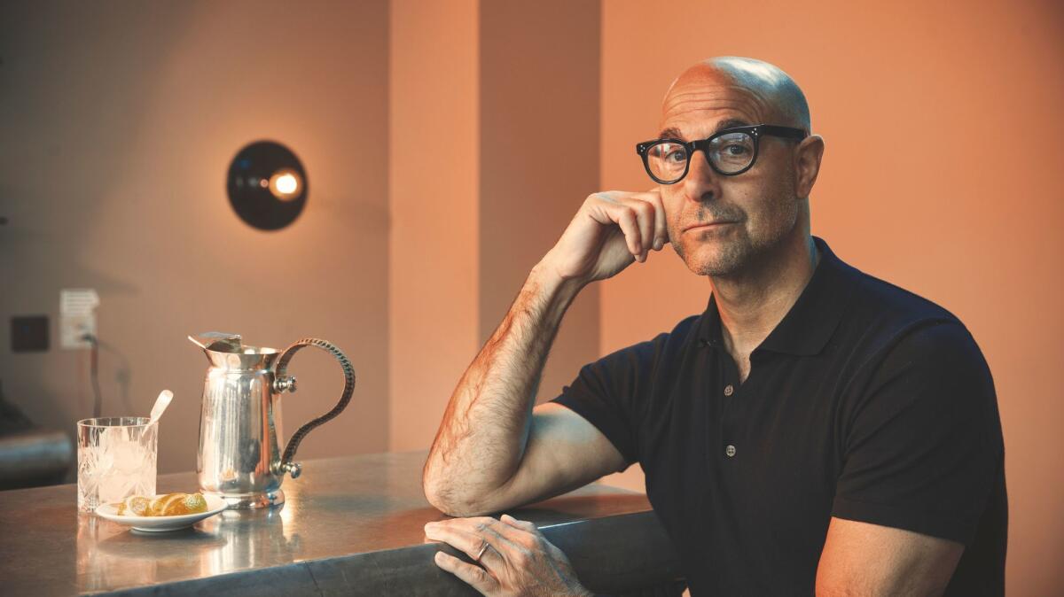 Stanley Tucci plays the hard-driving misogynistic studio chief in "Feud."