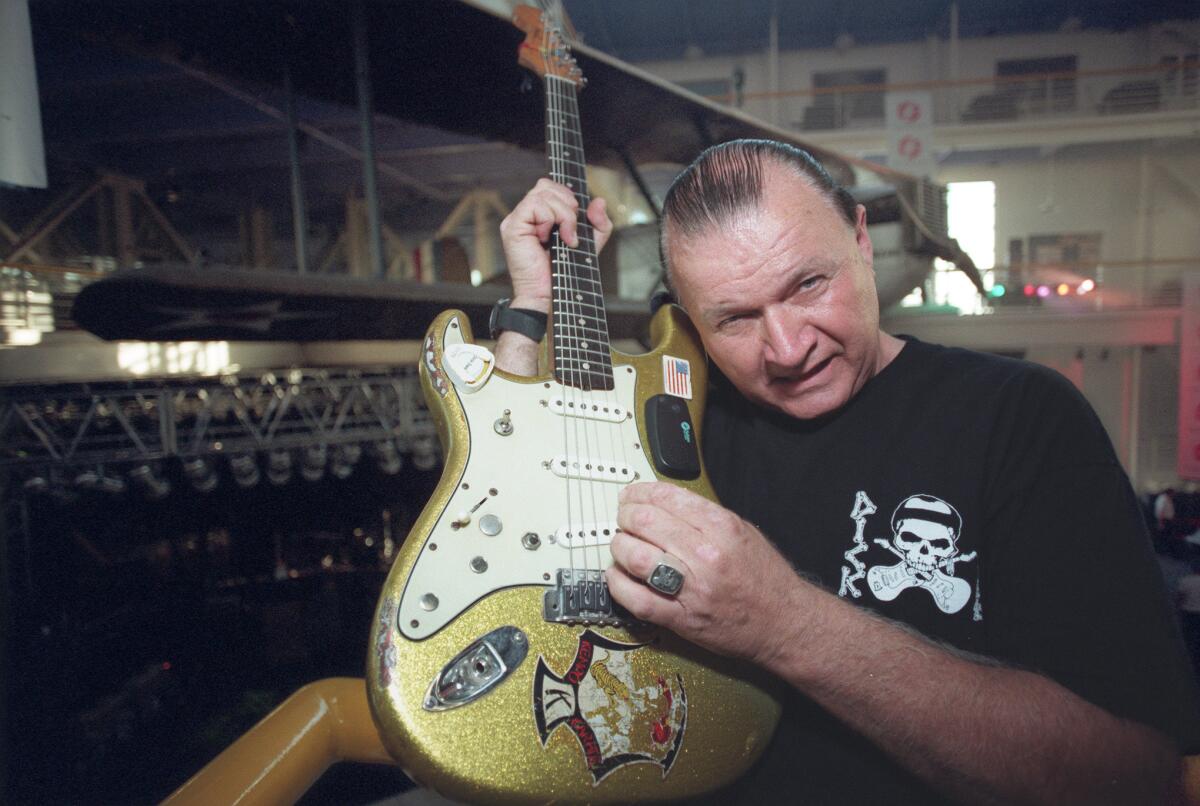 Dick Dale, pictured in Santa Monica in 1996, died Saturday at age 81.