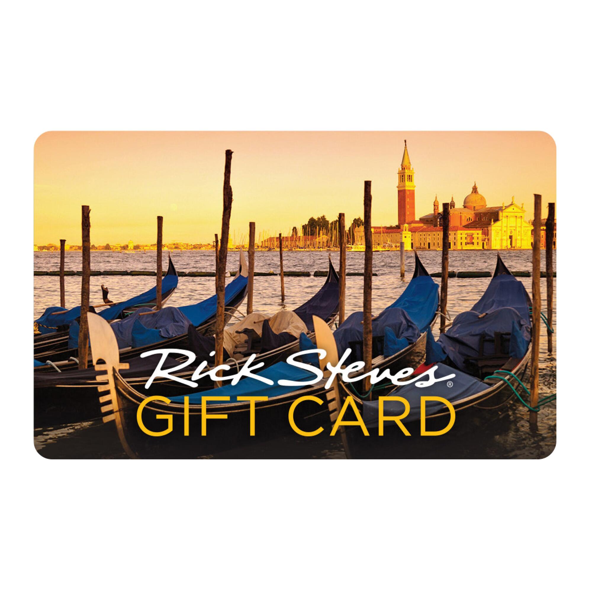A gift card for Rick Steves' Europe