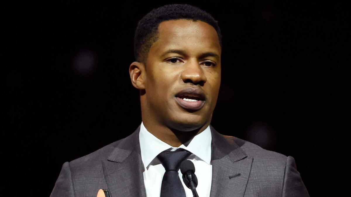 Nate Parker, director of the film "The Birth of a Nation," at CinemaCon 2016 Big Screen Achievement Awards in Las Vegas.