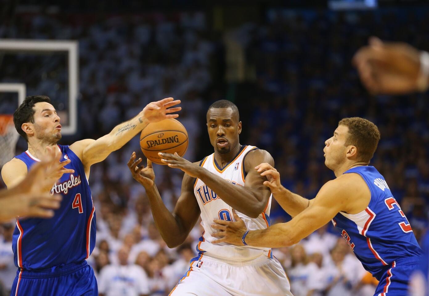 J.J. Redick, Serge Ibaka, Blake Griffin