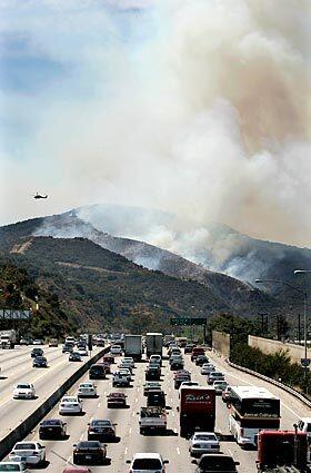 Sepulveda Pass brush fire