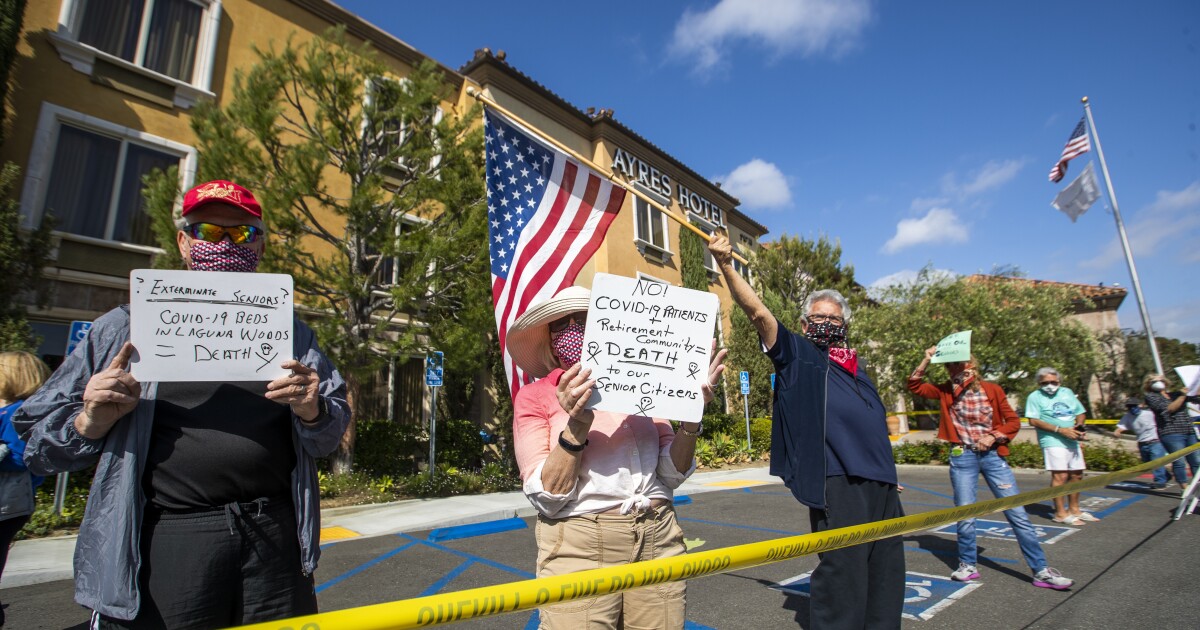 Retirement Community Protests O C Plan To House Homeless People