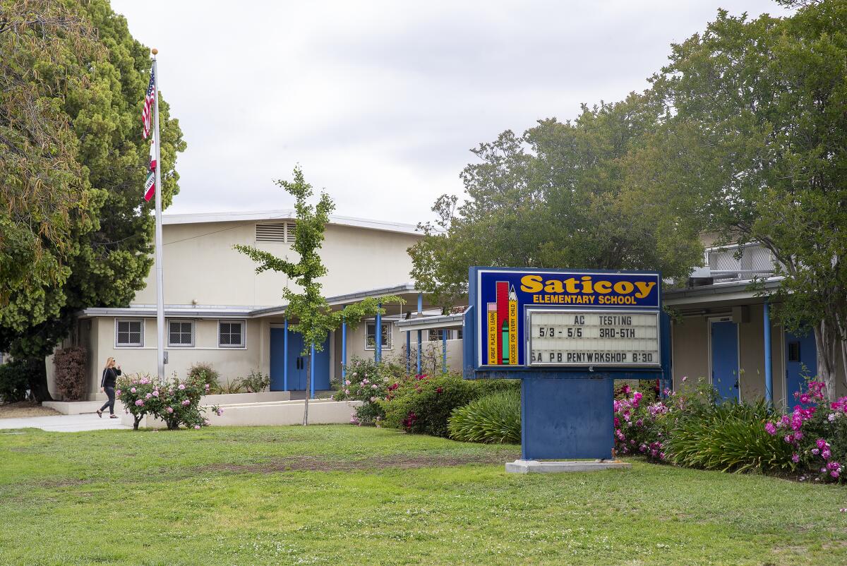 A transgender teacher's LGBTQ+ Pride flag was burned at Saticoy Elementary School in North Hollywood. 
