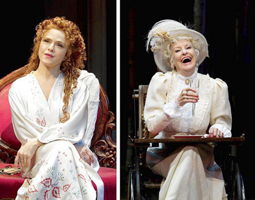 Bernadette Peters, left, and Elaine Stritch have taken over roles in a revival of "A Little Night Music" on Broadway.