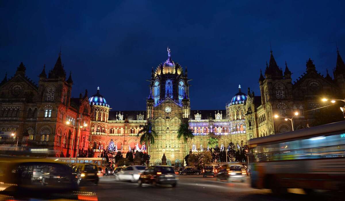 The Chhatrapati Shivaji railway terminus in Mumbai. Spend time learning about dance, Bollywood and other cultural traditions in India on a 12-day tour.