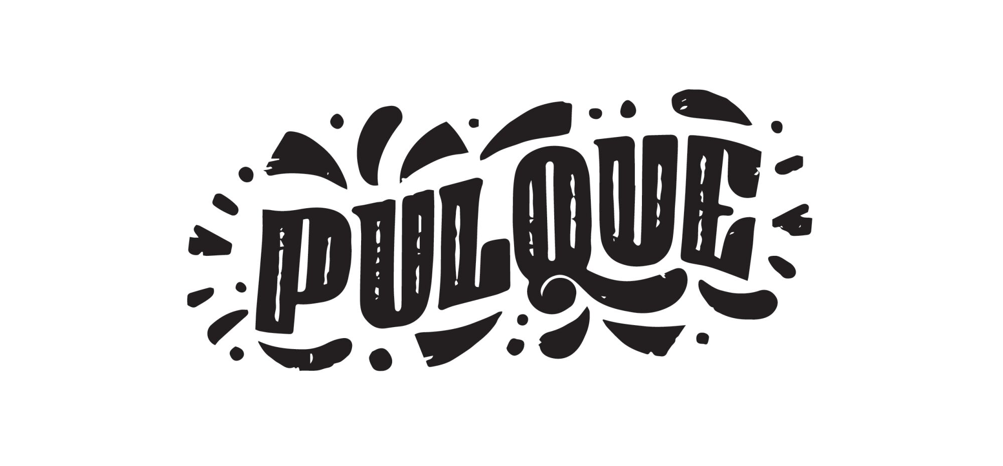 Typography of the word Pulque