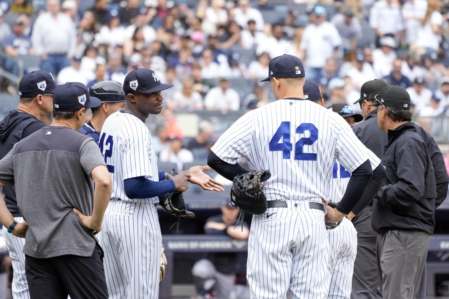 Germán leads Yankees over Twins 6-1 after sticky stuff flap - The San Diego  Union-Tribune